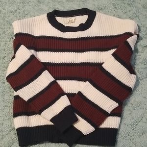 Sweater, striped, medium.